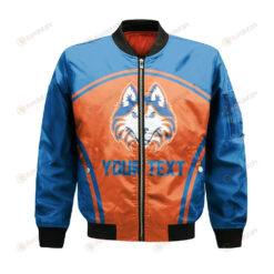 Houston Baptist Huskies Bomber Jacket 3D Printed Curve Style Sport