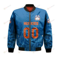 Houston Baptist Huskies Bomber Jacket 3D Printed Team Logo Custom Text And Number