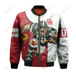 Houston Cougars Bomber Jacket 3D Printed Football