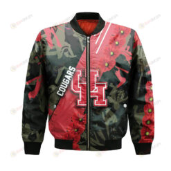 Houston Cougars Bomber Jacket 3D Printed Sport Style Keep Go on