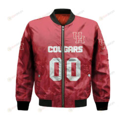 Houston Cougars Bomber Jacket 3D Printed Team Logo Custom Text And Number