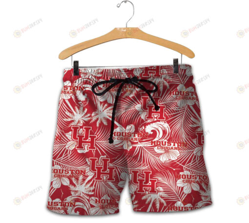 Houston Cougars Men Shorts Tropical Seamless