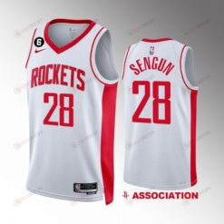 Houston Rockets 2022-23 Alperen Sengun 28 Association Edition White Jersey Swingman