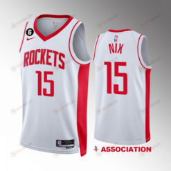 Houston Rockets 2022-23 Daishen Nix 15 Association Edition White Jersey Swingman