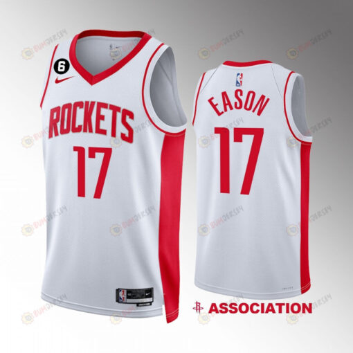 Houston Rockets 2022-23 Tari Eason 17 Association Edition White Jersey Swingman