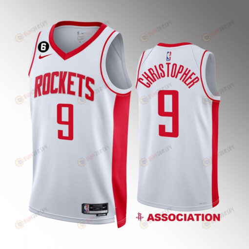 Houston Rockets Josh Christopher 9 Association Edition 2022-23 White Jersey Swingman