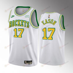 Houston Rockets Tari Eason 17 2022-23 Classic Edition White Jersey 55th Anniversary