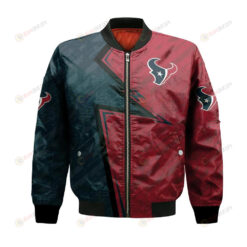 Houston Texans Bomber Jacket 3D Printed Abstract Pattern Sport