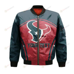 Houston Texans Bomber Jacket 3D Printed Custom Text And Number Curve Style Sport