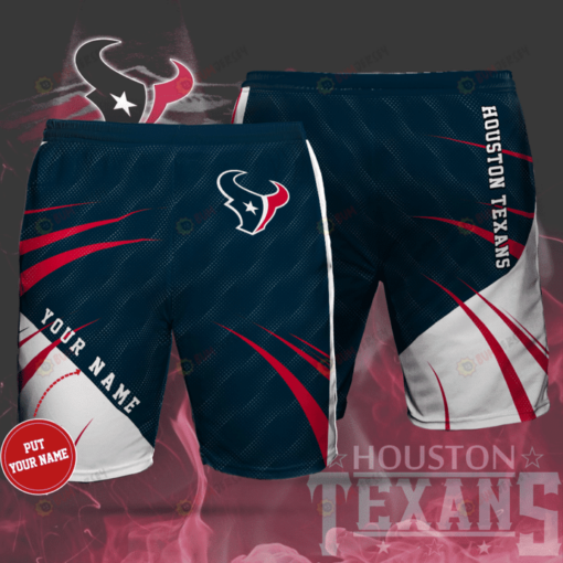 Houston Texans Custom Name Hawaiian Shorts Summer Shorts Men Shorts - Print Shorts