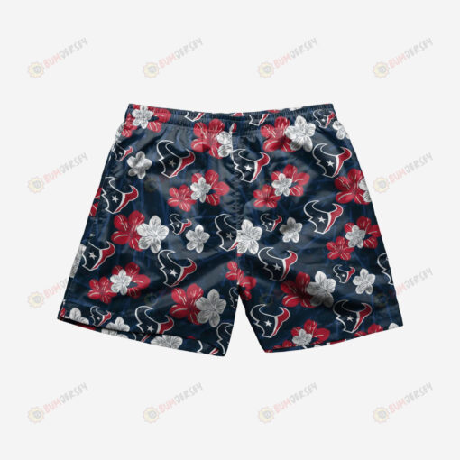 Houston Texans Hibiscus Hawaiian Men Shorts Swim Trunks - Print Shorts