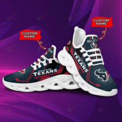 Houston Texans Logo Custom Name 3D Max Soul Sneaker Shoes