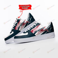 Houston Texans Logo Pattern Custom Name Air Force 1 Printed