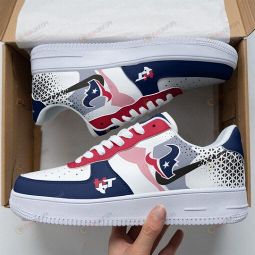 Houston Texans Shadow Logo Pattern Air Force 1 Printed