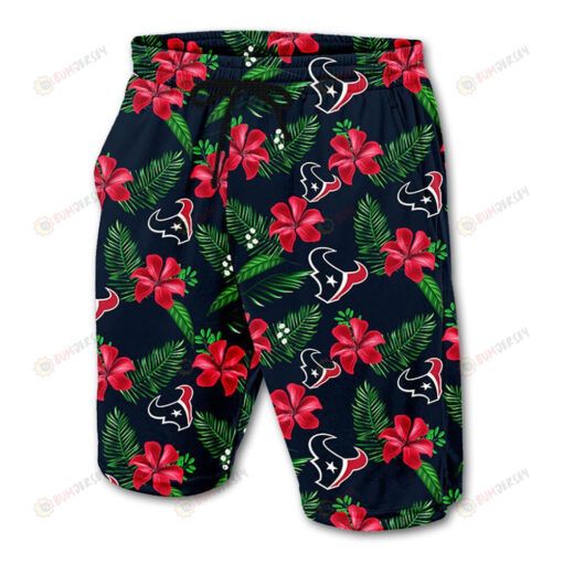 Houston Texans Shorts Floral Hawaiian Shorts Summer Shorts Men Shorts - Print Shorts