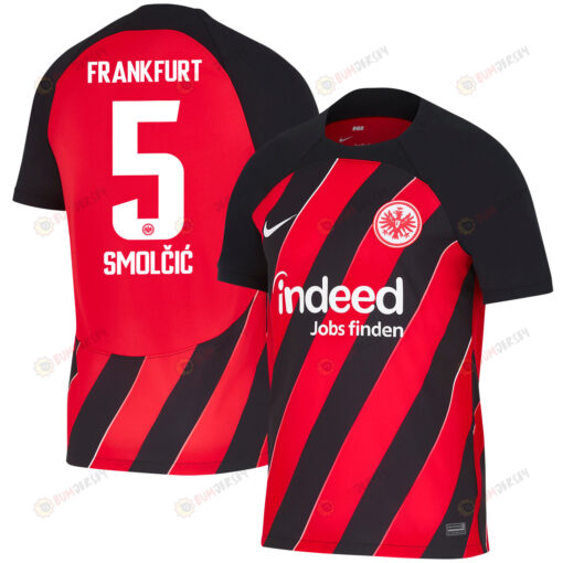 Hrvoje Smol?i? 5 Eintracht Frankfurt 2023-24 Home Men Jersey - Red