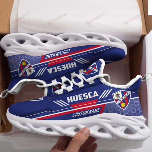 Huesca Logo Custom Name Pattern 3D Max Soul Sneaker Shoes