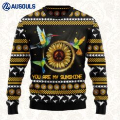 Hummingbird Sunflower Ugly Sweaters For Men Women Unisex