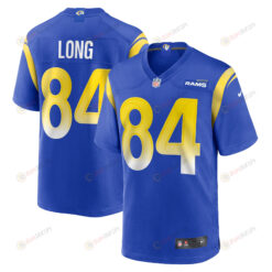 Hunter Long 84 Los Angeles Rams Home Game Jersey - Royal