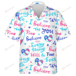 I Believe In You American Heart And Lettering Pattern Hawaiian Shirt