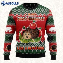 I Have A Furry Character Like A Hedgehog Ugly Sweaters For Men Women Unisex