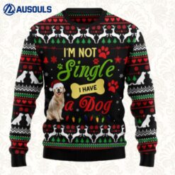 I'M Not Single I Have A Golden Retriever Ugly Sweaters For Men Women Unisex