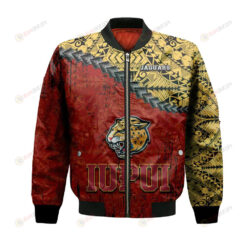 IUPUI Jaguars Bomber Jacket 3D Printed Grunge Polynesian Tattoo