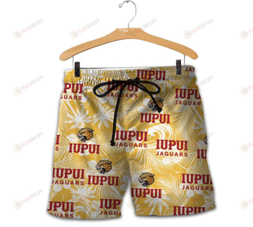 IUPUI Jaguars Men Shorts Tropical Seamless