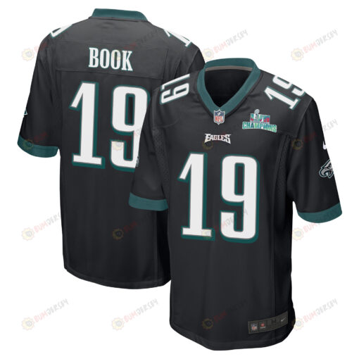 Ian Book 19 Philadelphia Eagles Super Bowl LVII Champions Men's Jersey - Black