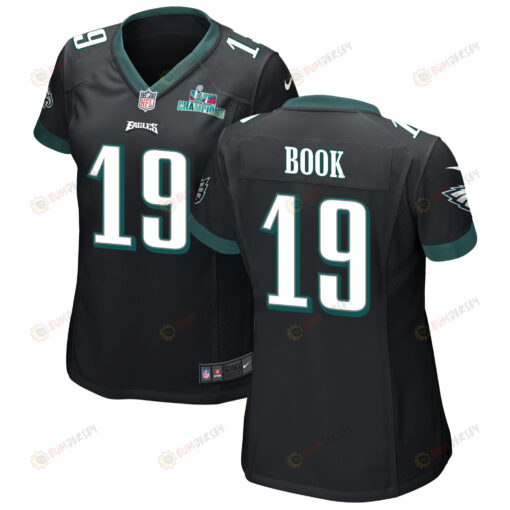 Ian Book 19 Philadelphia Eagles Super Bowl LVII Champions WoMen's Jersey - Black