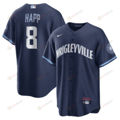 Ian Happ Chicago 8 Chicago Cubs City Connect Men Jersey - Navy