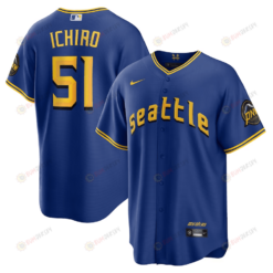 Ichiro Suzuki 51 Seattle Mariners 2023 City Connect Game Jersey - Royal