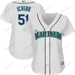 Ichiro Suzuki Seattle Mariners Women's Team Cool Base Player Jersey - White