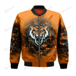 Idaho State Bengals Bomber Jacket 3D Printed Camouflage Vintage