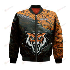 Idaho State Bengals Bomber Jacket 3D Printed Grunge Polynesian Tattoo