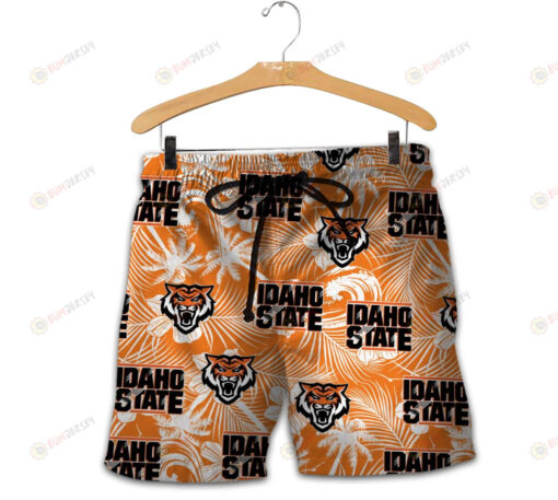 Idaho State Bengals Men Shorts Tropical Seamless