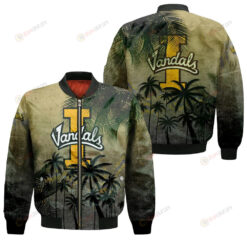 Idaho Vandals Bomber Jacket 3D Printed Coconut Tree Tropical Grunge