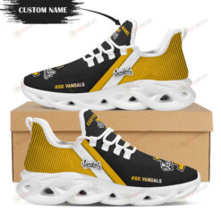 Idaho Vandals Logo Custom Name Pattern 3D Max Soul Sneaker Shoes In Yellow