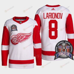 Igor Larionov 8 1997 Stanley Cup Detroit Red Wings Red Jersey 25th Anniversary