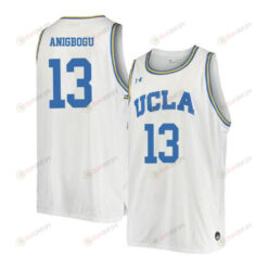 Ike Anigbogu 13 UCLA Bruins Retro Elite Basketball Men Jersey - White