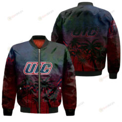 Illinois-Chicago Flames Bomber Jacket 3D Printed Coconut Tree Tropical Grunge