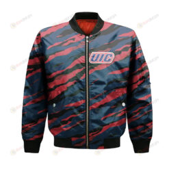 Illinois-Chicago Flames Bomber Jacket 3D Printed Sport Style Team Logo Pattern