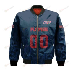 Illinois-Chicago Flames Bomber Jacket 3D Printed Team Logo Custom Text And Number