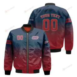 Illinois-Chicago Flames Fadded Bomber Jacket 3D Printed