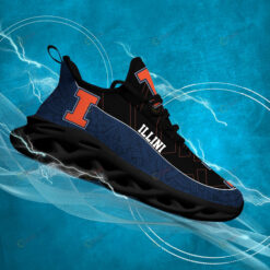 Illinois Fighting Illini Logo Texture Pattern 3D Max Soul Sneaker Shoes