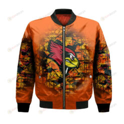 Illinois State Redbirds Bomber Jacket 3D Printed Camouflage Vintage