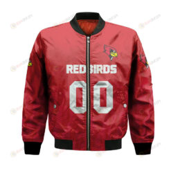 Illinois State Redbirds Bomber Jacket 3D Printed Team Logo Custom Text And Number