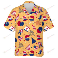 Illustrated To The Day Of Independence Of The USA Hawaiian Shirt