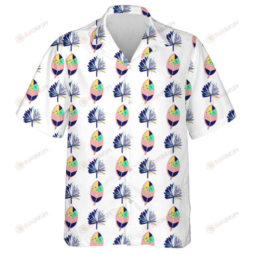 Impressive Peace Sign And Flower Hand Drawn Hippie Design Hawaiian Shirt