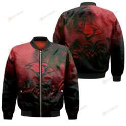 Incarnate Word Cardinals Bomber Jacket 3D Printed Coconut Tree Tropical Grunge